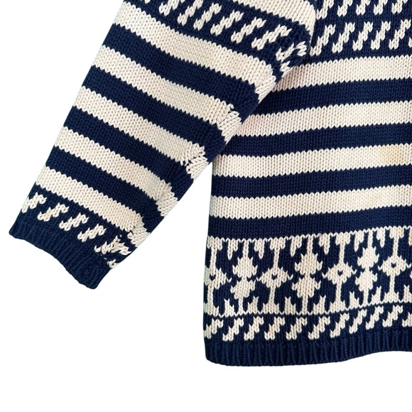 Esprit Sport Vintage 80s 90s Striped‎ Cotton Sweater M Grannycore Coastal Preppy - Picture 4 of 9